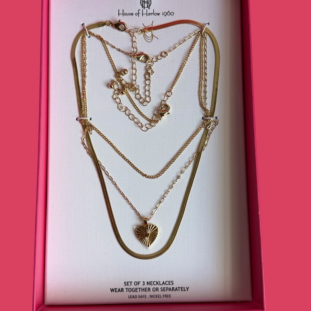 NIB House‎ of Harlow Set of 3 necklace set